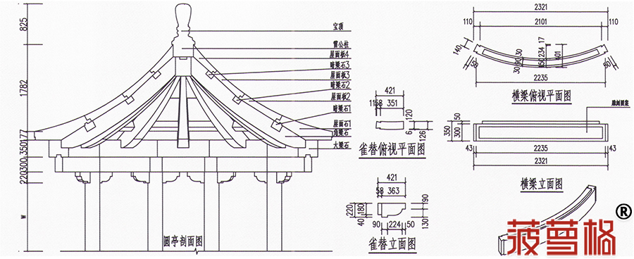 蘇式園林圓亭設(shè)計(jì)解析(圖6) 蘇式園林圓亭設(shè)計(jì)解析(圖6)